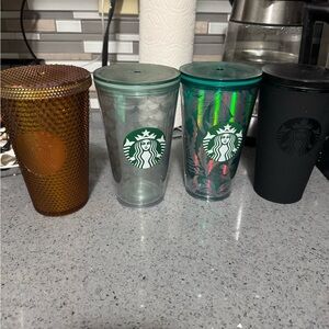 Starbucks Tumbler Collection - Bronze, Silver, Holographic Green, Matte Black
